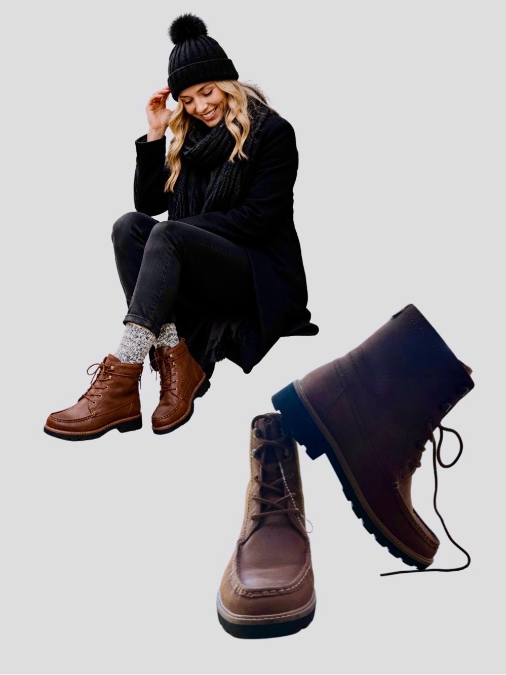 Sperry A/O Lug Waterproof Leather Boots Brown Women’s Size 9